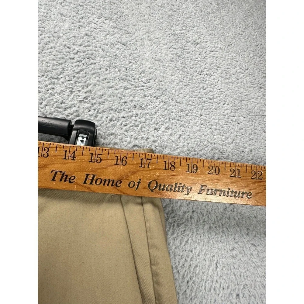 J Crew Pants Men 34X36 Ludlow Tan Khaki Chino 3XDry Slim Straight Flat Front NEW